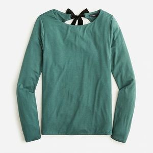 J crew open back top with bow